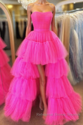 Hot High Low Semi Formal Prom Dresses, High Low Formal Evening Dresses